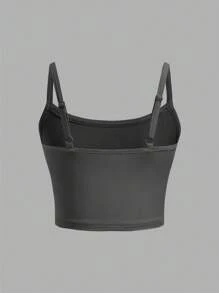 SHEIN Girlism 5pcs/Pack Tween Girls Fitted Casual Minimalist Versatile Adjustable Strap Camisole Multipacks