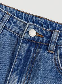 SHEIN Girlism Teen Girl Casual Loose Simple Fashion Daily Jeans