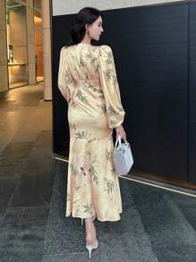 DAZY Women's Casual Midi Dress, Minimalist And Fashionable For Daily Wear