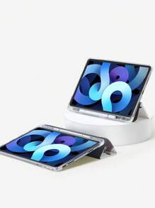 DC Women Core X SHEIN 卡通人物设计对开式保护套适用于 iPad、平板电脑、内置触控笔支架、睡眠/唤醒功能 - 彩色 - 查看 6