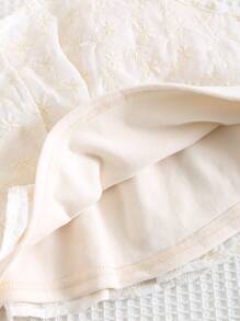 Cozy Pixies 2pcs/Set Baby Girl 3D Bowknot Decor Round Neck Long Sleeve Sweatshirt And Mesh Skirt Outfit Clothes Set - Grey - View 4