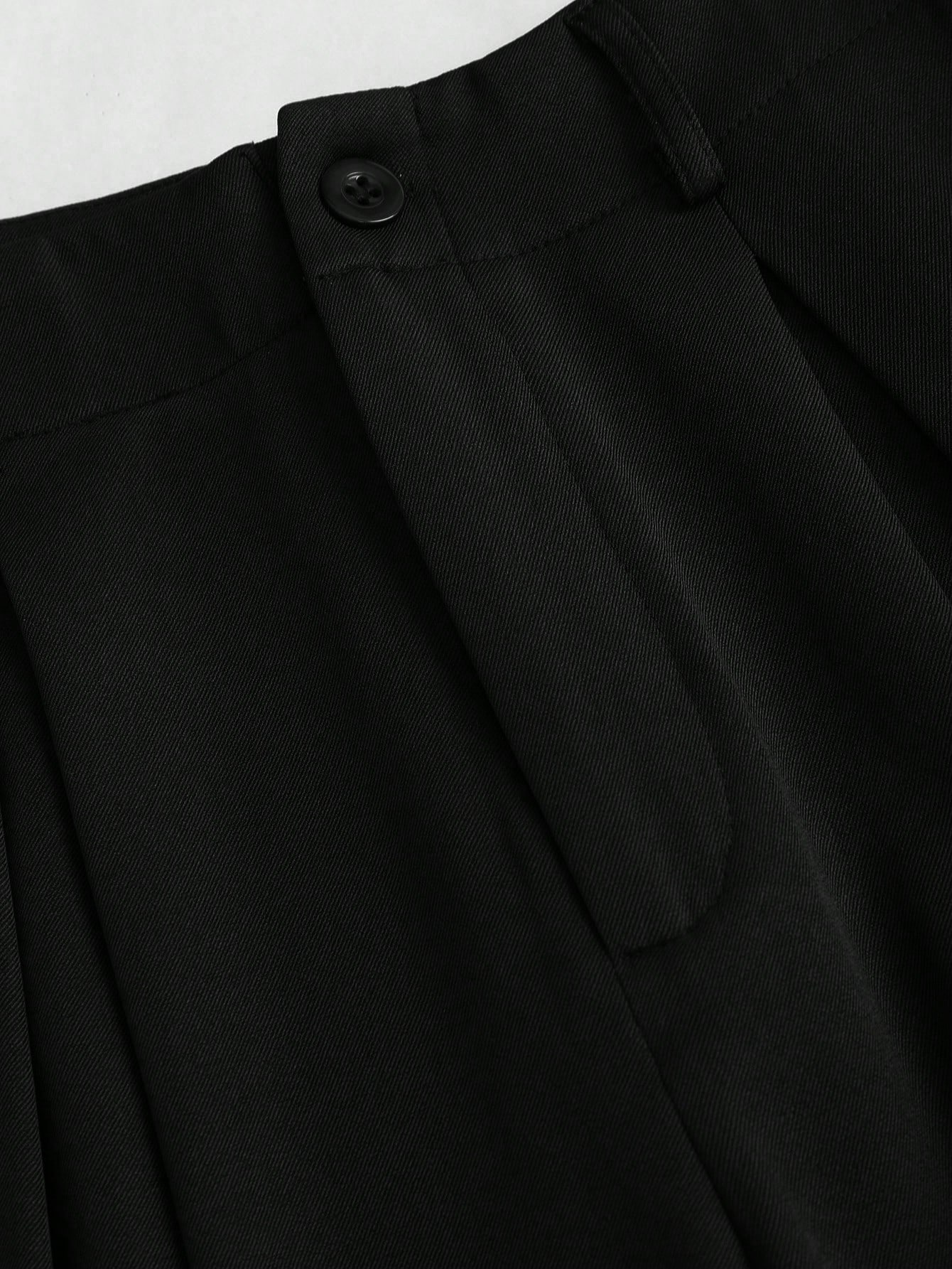 Sweetra سروال نسائي أرجل واسعة مطوي من جاكار عتيق...