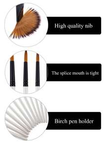 مجموعة فرش دائرية رأس زاوي للفنان 6 قطع الشعر الناعم الأبيض من النايلون ، فرش طلاء للألوان الإكريلك والزيتية والمائية ، للرسم على الجسم والوجه والصخور والقماش للفنانين والطلاب والبالغين، إكسسوارات أعياد الميلاد والأعياد والسنة الجديدة، هدايا عيدية للعودة للمدرسة ومستلزمات المدرسة - Z - مشاهدة 6