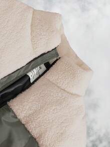 RueChic Men Thermal Lined Regular Padded Coat - Dark Green - View 5