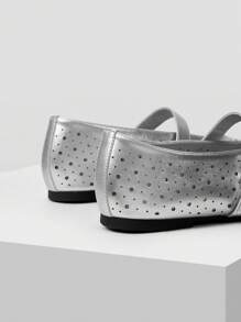 MOTF PREMIUM GIÀY LÓT MŨI VUÔNG CẮT LASER DÀNH CHO NỮ, CHO NGÀY VALENTINE, GIÀY MÙA XUÂN, KỲ NGHỈ XUÂN LỄ PHỤC SINH - Bạc - Xem 8