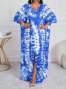 SHEIN Lady Vestidos elegantes para oficina, fiesta, Año Nuevo para damas, adecuados para primavera, verano, otoño e invierno - Azul - Ver 6