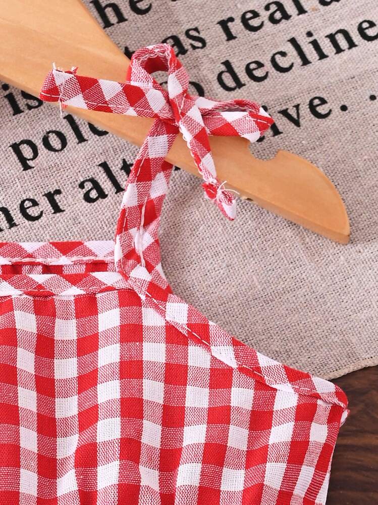 Vintaside Kids Vestido de tirantes retro con parches para bebé niña, con decoración de fresas, estilo campestre fresco, adecuado para juegos al aire libre, ropa casual para el hogar, atuendo dulce para fiestas - Rosa - Añade 3