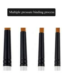 مجموعة فرش دائرية رأس زاوي للفنان 6 قطع الشعر الناعم الأبيض من النايلون ، فرش طلاء للألوان الإكريلك والزيتية والمائية ، للرسم على الجسم والوجه والصخور والقماش للفنانين والطلاب والبالغين، إكسسوارات أعياد الميلاد والأعياد والسنة الجديدة، هدايا عيدية للعودة للمدرسة ومستلزمات المدرسة - Z - مشاهدة 7