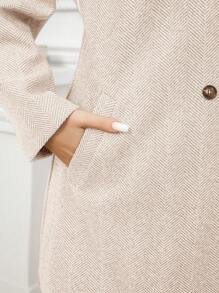 SHEIN Clasi 大码简约时尚休闲日常纯色大衣