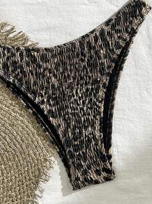 Swim Vcay 女士比基尼套装，随机印花，带钢圈，非聚拢夏季海滩 - 彩色 - 查看 4