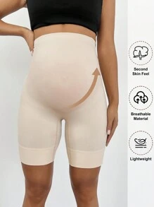 Modmama ملابس داخلية حوامل معززة، بخصر عالي الارتفاع لفخذي متوسط الطول، دعم بطني ناعم