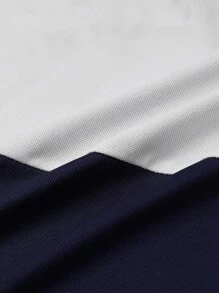 Manfinity Homme Men's Striped Short Sleeve Casual Commuting Polo Shirt - Multicolor - View 3