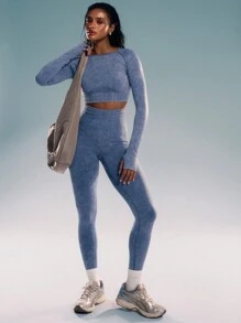 Musera Sport Long Sleeve Fitted Open Back Top, Padel, Tennis, Pickleball Gym Fitness