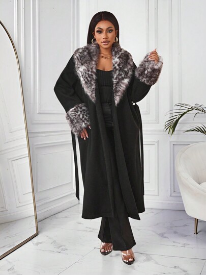 Zolique Autumn/Winter Fashion Fluffy & Patchwork Jacket