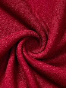 SHEIN BASICS 2pcs/Set Casual Solid Knit Halter Neck Open Shoulder Fitted Women Tank Tops - Red and White - View 7