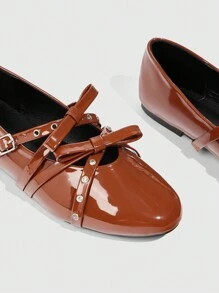 Cuccoo CUCCOO GRLICON Zapatos planos de estilo Y2K para mujer, adecuados para looks punk, motero, chica cool, Halloween, Navidad y fiestas