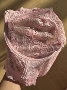 PetitDoll Set de 2 piezas Lencería sexy con encaje y aros para tallas grandes