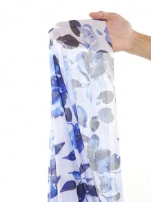 Swim Oasis Plus Size Jednoczęściowy kostium kąpielowy z nadrukiem kwiatowym na jedno ramię + narzutka, 2 sztuki, zestaw letni