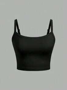 SHEIN Girlism 5pcs/Pack Tween Girls Fitted Casual Minimalist Versatile Adjustable Strap Camisole Multipacks