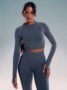 Musera Sport Long Sleeve Crew Neck Top , Padel, Tennis, Pickleball Gym Fitness