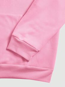 Manfinity EMRG Men's Casual Letter Print Drawstring Hoodie And Pants Set - Multicolor - View 7