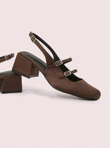 CUCCOO DOLLMOD Red Patent Mary Jane High Heel Shoes For Women - Bronze - View 2