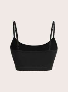 SHEIN PETITE 休闲、简约、百搭的基本款短款性感腰带、修身款女式吊带背心，适合所有季节穿着