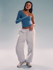 Musera Sport Figurbetontes Top mit einem Träger, Padel, Tennis, Pickleball Fitness-Studio