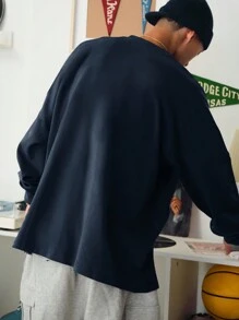 Manfinity EMRG Men's Simple Fashion Casual Sleeveless Tank Top, For Everyday Wear - Blue - View 2