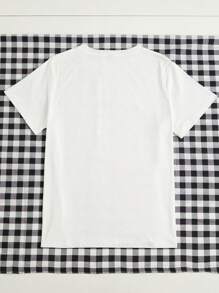 Maweii 女士3d印花t卹 - 白色 - 查看 2