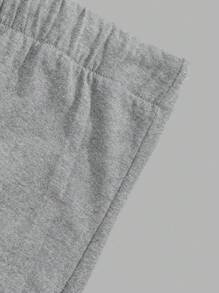 RueChic Men Pocket And Drawstring Detailed Long Sleeve Regular Loungewear Set - Grey - View 5