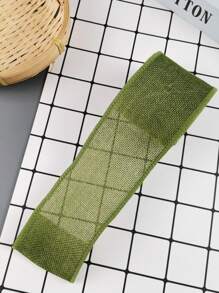 1 件 6 厘米 * 3 米粗麻布丝带卷，粗麻布丝带蝴蝶结适用于 DIY 工艺品包装和装饰，适用于婚礼、生日、派对礼品装饰、花束领带、节日用品 - 橄榄绿 - 橄欖綠 - 查看 2