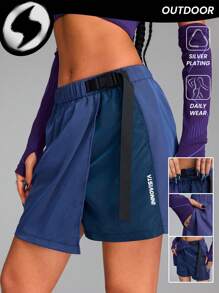 Innovista Váy thể thao đa năng xẻ tà dành cho nữ, tích hợp quần short bên trong, quần short tập luyện thể thao có khóa kéo, nhiều túi, đường xẻ tà điều chỉnh được, quần tập gym, bộ đồ tập thể dục tiện dụng, nhẹ, có thể chuyển đổi, trang phục thể thao mùa thu, quần áo thể thao thường ngày, từ văn phòng đến phòng tập, tập luyện HIIT, thoải mái vận động, hoạt động ngoài trời, cardio, bóng vợt, pickleball, golf, crossFit, health, TT, viral, IG Reel, festival, thiết kế sọc, phong cách tiện dụng. - Màu xanh hải quân - Xem 3