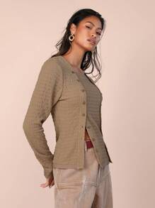 COSMINA Women's Solid Color T-Shirt, Minimalist Fashion Casual Everyday Wear