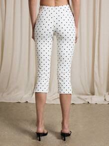 AiiRZ Printed Capri Leggings - White - View 2