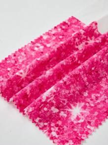 SHEIN Leap Crew Happy New Year 2025! Baby Girl Pink Printed Soft Knit Crew Neck Loose Fit Thick Hoodie Sweatshirt, Suitable For Autumn/Winter - White - View 5