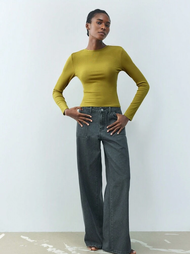 SHEIN Maija Spring And Summer New Style Ginger Waist Sexy Women's Tops, Urban Modern Elegance, Daily Casual Commuting, Suitable For Going Out For Vacations, Festivals, Parties, Weddings And Dates.