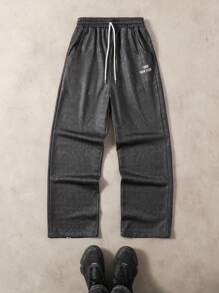 1 pieza Pantalones casuales negros de moda para niño preadolescente