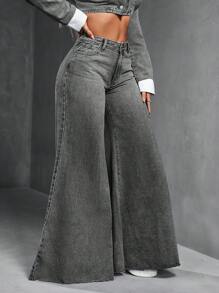 SHEIN SXY Vaqueros casuales clásicos de mujer