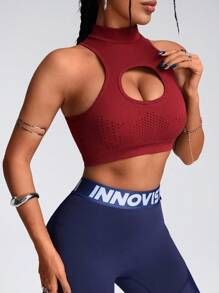 Innovista Seamless Hollow Out Breathable Sport Woman Bras,Workout Sports Tank Top,High Elastic Support Sports Bra,Woman Crop Tank Top,Daily Casual & Fitness,Going Out Tops,Festival,Push Up Bra,Valentines Gifts