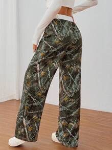 SHEIN Unity Women's Casual Drawstring Pants, Simple & Fashionable, Suitable For Daily Wear - Multicolor - View 2