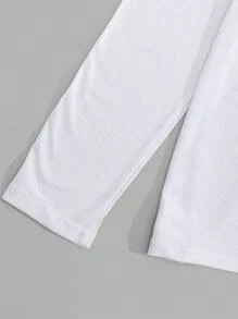 RueChic Men Pocket And Drawstring Detailed Long Sleeve Regular Loungewear Set - Grey - View 3