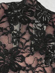 SHEIN Clasi Plus Size Women 2Pcs Floral Elegant Suit For Autumn - Coffee Brown - View 4