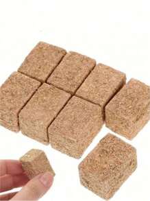 4/8 piezas Mini Pacas Cuadradas: 8 piezas de Pacas Decorativas Pequeñas Figura en Miniatura para Manualidades, Casa de Muñecas, Granja, Mesa, Decoración de Cosecha, Decoración, 3 cm