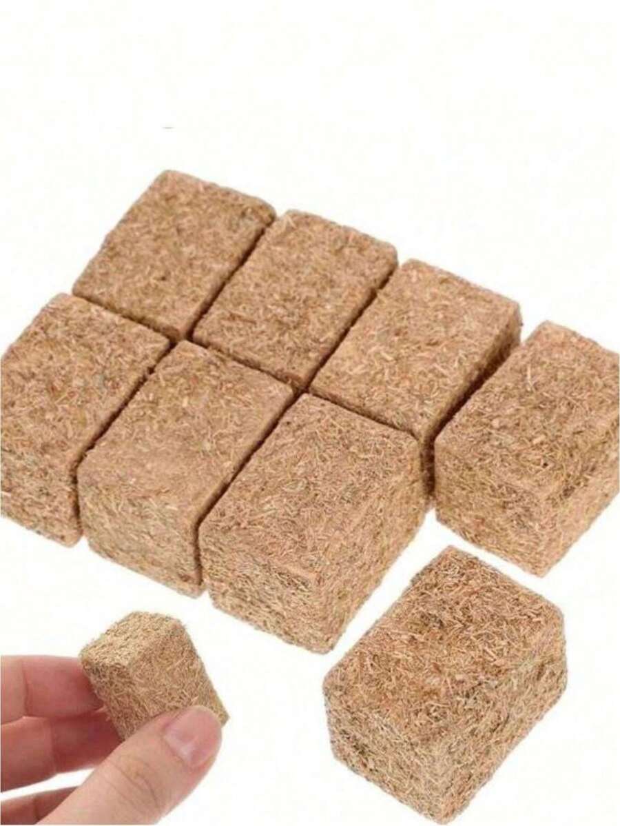 4/8 piezas Mini Pacas Cuadradas: 8 piezas de Pacas Decorativas Pequeñas Figura en Miniatura para Manualidades, Casa de Muñecas, Granja, Mesa, Decoración de Cosecha, Decoración, 3 cm