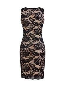 Ellevyn 2 Pieces Set: Black Fitted Mid-Sleeve Jacket + Lace Sleeveless Short Midi Fitted Dress For Women Office Wear Women Work Clothes Women Business Casual