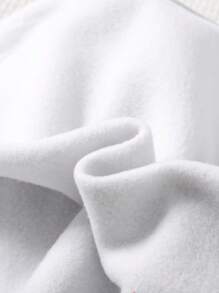 SHEIN Leap Crew 3-Piece Tween Girls Solid Color Knit Pullover Sweatshirts, Casual & Versatile, Fall/Winter - Red - View 3