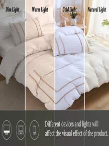 Beige Bedding Pom Pom Duvet Cover Set Boho Farmhouse Bedding Set Queen,King With Zipper Closure 3 Pieces Mini Pom Pom Decor Beige Comforter Cover Soft Microfiber Duvet Cover For Boys Girls 1 Duvet Cover 2 Pillowcases No Comforter,For All Seasons