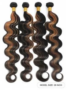 4 stuks Body Wave Bundels Onbewerkt Menselijk Haar 1B/30 Kleur 4 Bundels Menselijk Maagdelijk Haar Extensions Voor Vrouwen Haar