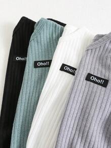 SHEIN 4pcs/Set Newborn All-Match Minimalist Snap Front Bodysuits, Casual Versatile For Everyday & Outings